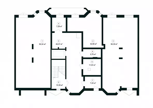 Коммерческий объект, 95, 130 105 ₽/м², г. Волгоград, ул. им Покрышкина, д. б/н,  №1, («ЖК «Резиденция»»), этаж: 1/8