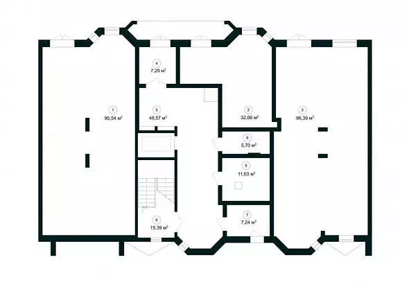 Коммерческий объект, 95, 130 105 ₽/м², г. Волгоград, ул. им Покрышкина, д. б/н,  №1, («ЖК «Резиденция»»), этаж: 1/8