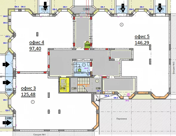 Коммерческий объект, 146, 130 068 ₽/м², г. Волгоград, ул. им Покрышкина, д. б/н,  №3, («ЖК «Резиденция»»), этаж: 1/8